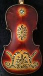 later inlaid old German violin