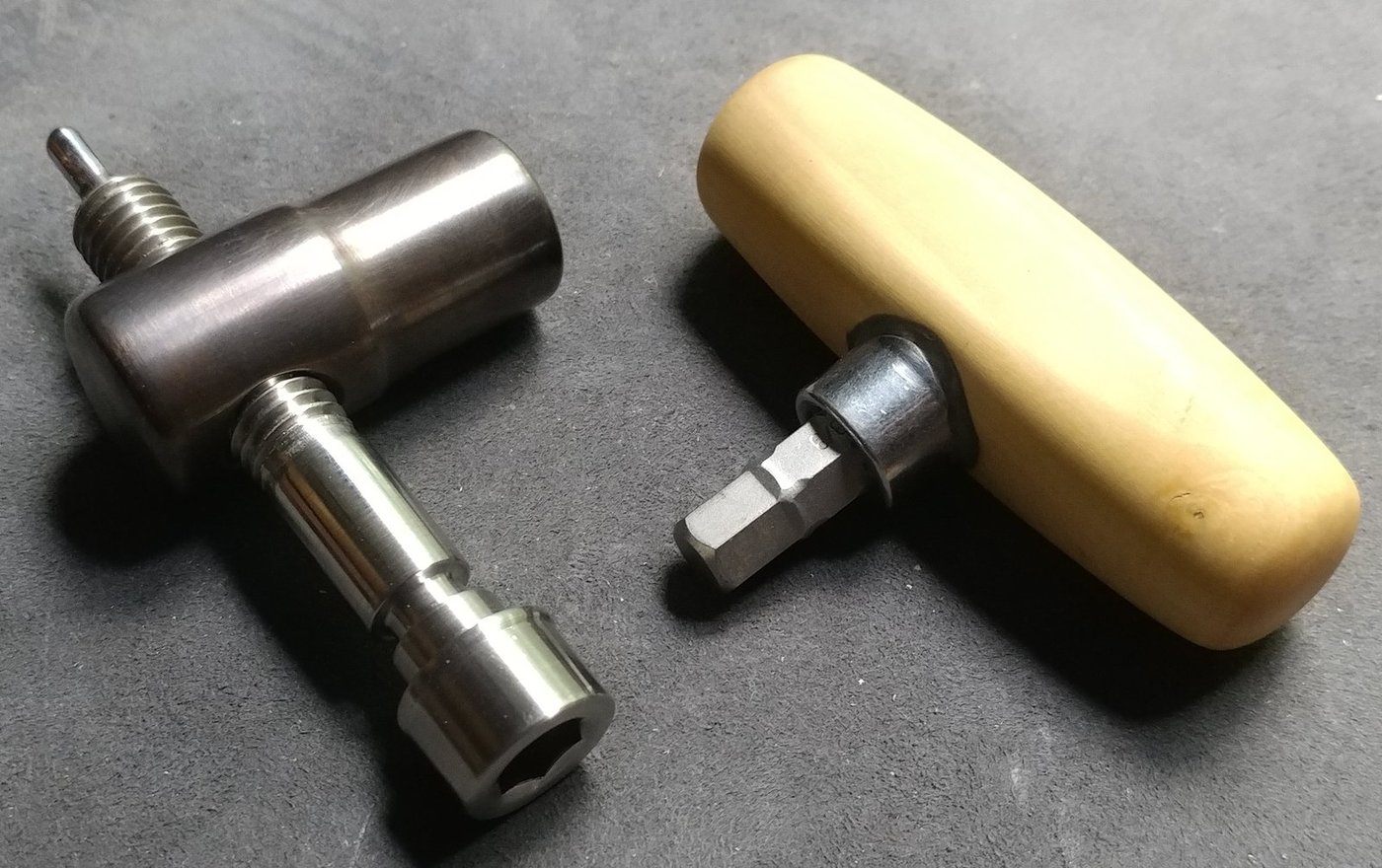 neck nut, bolt, and tool