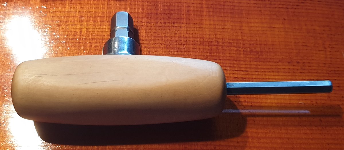 neck tool - two Allen keys in boxwood handle