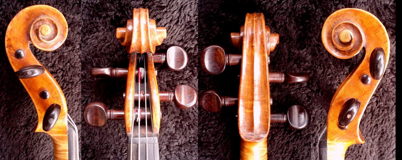 Maurizi violin scroll